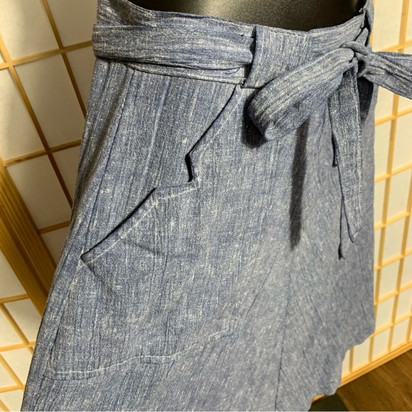 True Vintage 70s Wrap Skirt, S, Pockets! - Picture 6 of 11